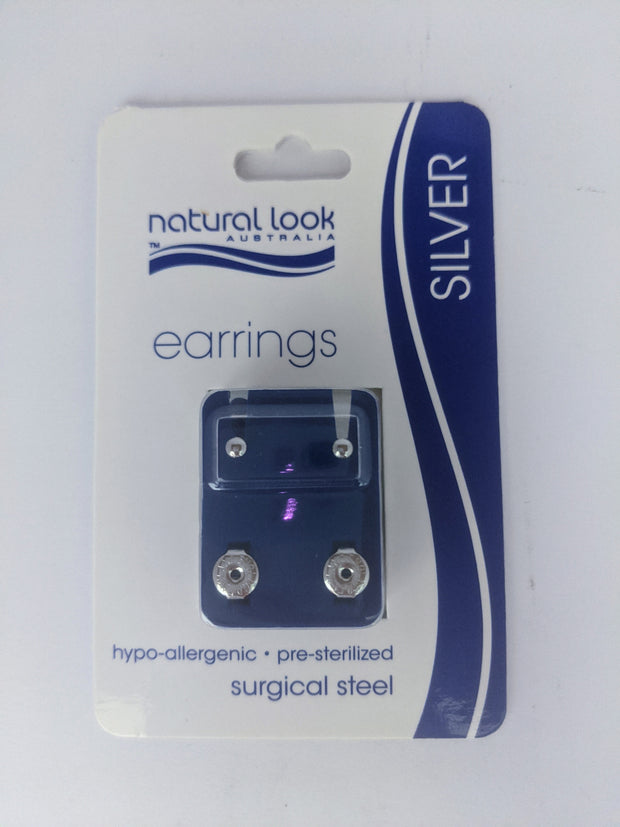 Caflon Silver Plain Stud Mini