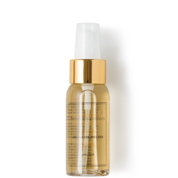 Argan Oil. Hair oil for split ends. Seals split ends and protects hair against heat. 