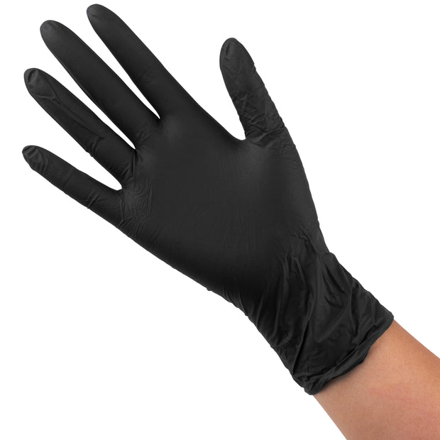 nitrile black glove for hairdressers