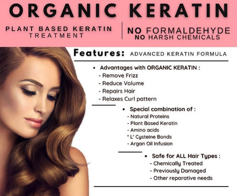 Organic keratin outlet treatment salon