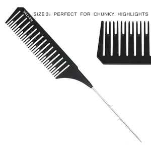 VELLEN HAIR - PREMIUM TAIL COMB - BLACK