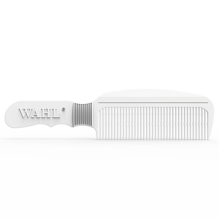white guided cutting comb