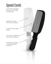 flat top guided comb