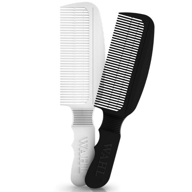 white and black cutting comb scissor over comb