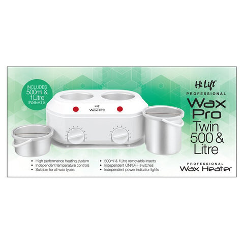 Hi Lift Twin Kompact Wax Pot 500ml & 1 Litre