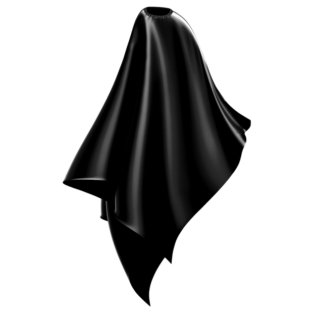 light weight chemical cape all black