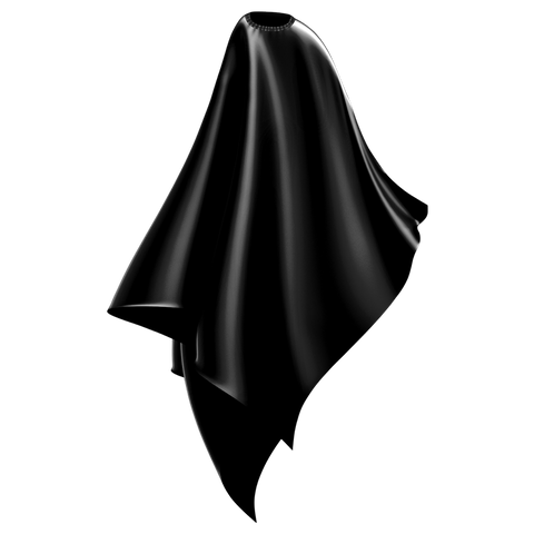 bleach proof all black cape adult