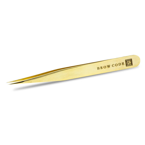 Brow Code Pointed Precision Tweezer 100% Stainless Steel