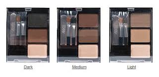 brow defining palette available is three different shades 