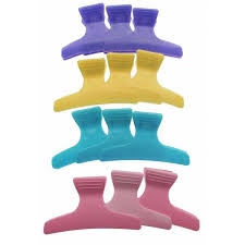 Butterfly Sectioning Clips Coloured Santorini 12pc