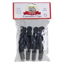 Crocodile Sectioning Clips Black 999 4pc