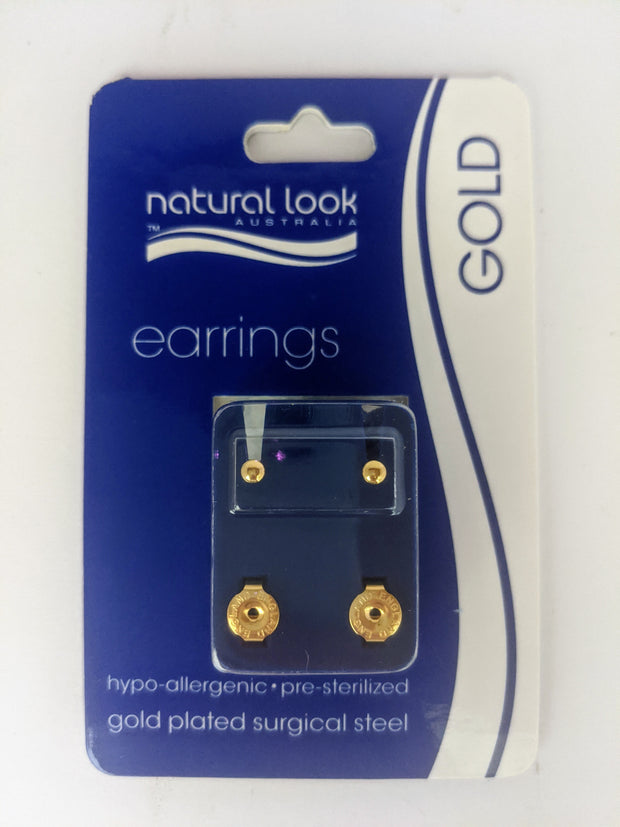 Caflon Gold Plain Stud Mini