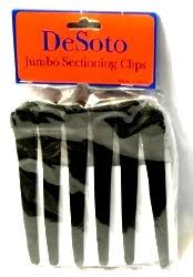 Jumbo Sectioning Clips Desoto Black 6pc
