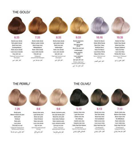 Framesi Glamour Color Chart