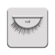 ardell 108 black day-time perfect strip lashes. They're light on length and volume, creating a subtle fullness effect.