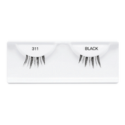 Accent 311 black lash creates light volume and medium length with a spiky effect
