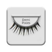 Light volume, short length, winged lash with a clustered effect