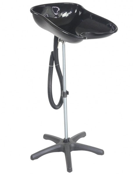 black travel basin with carry bag