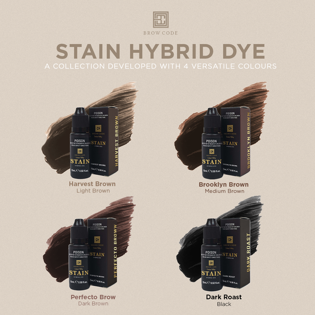 Brow Code Stain Hybrid Brow Dye Collection